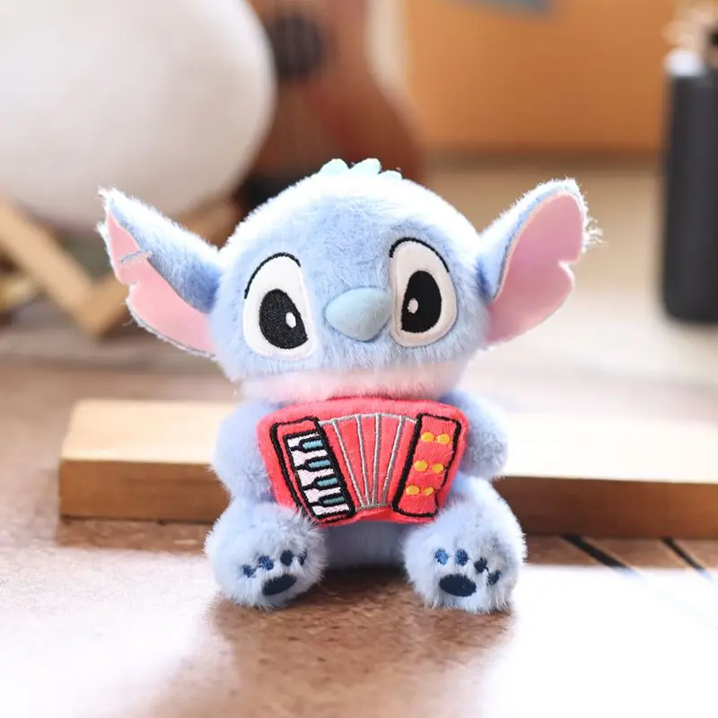 LLavero Kawaii, llavero de punto, accesorios Lilo & stitch, llavero de felpa, muñeca, juguete de peluche, mochila, bolso colgante, llavero de coche para niña