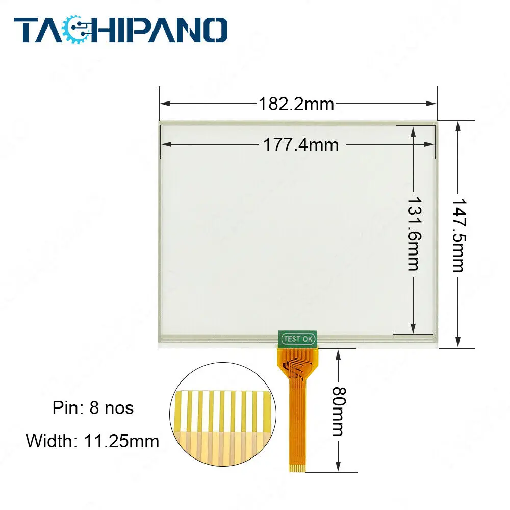 Touch screen for Gunze G084-01 G08401 PANEL GLASS Digitized