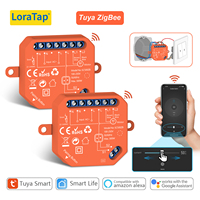 LoraTap Tuya ZigBee Roller Shutter Blinds Switch Relay Module Percentage Remote Control Timer Voice Control by Google Alexa Home