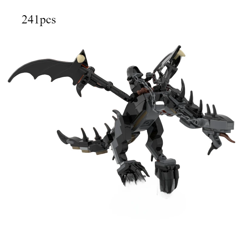 Moc Black Flying Dragon Building Blocks Magic Model Assembly Children's Educational Bricks Toys