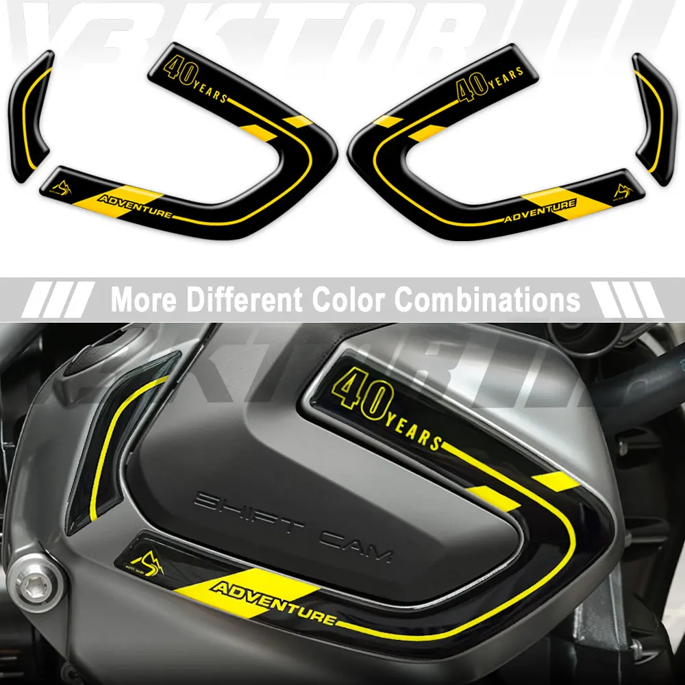 For R1250 GSA R1250GS Adv R 1250 GS Adventure 40 Years GS 2019-2024 2023 3D Motorcycle Cylinder Head Cover Stickers Decals