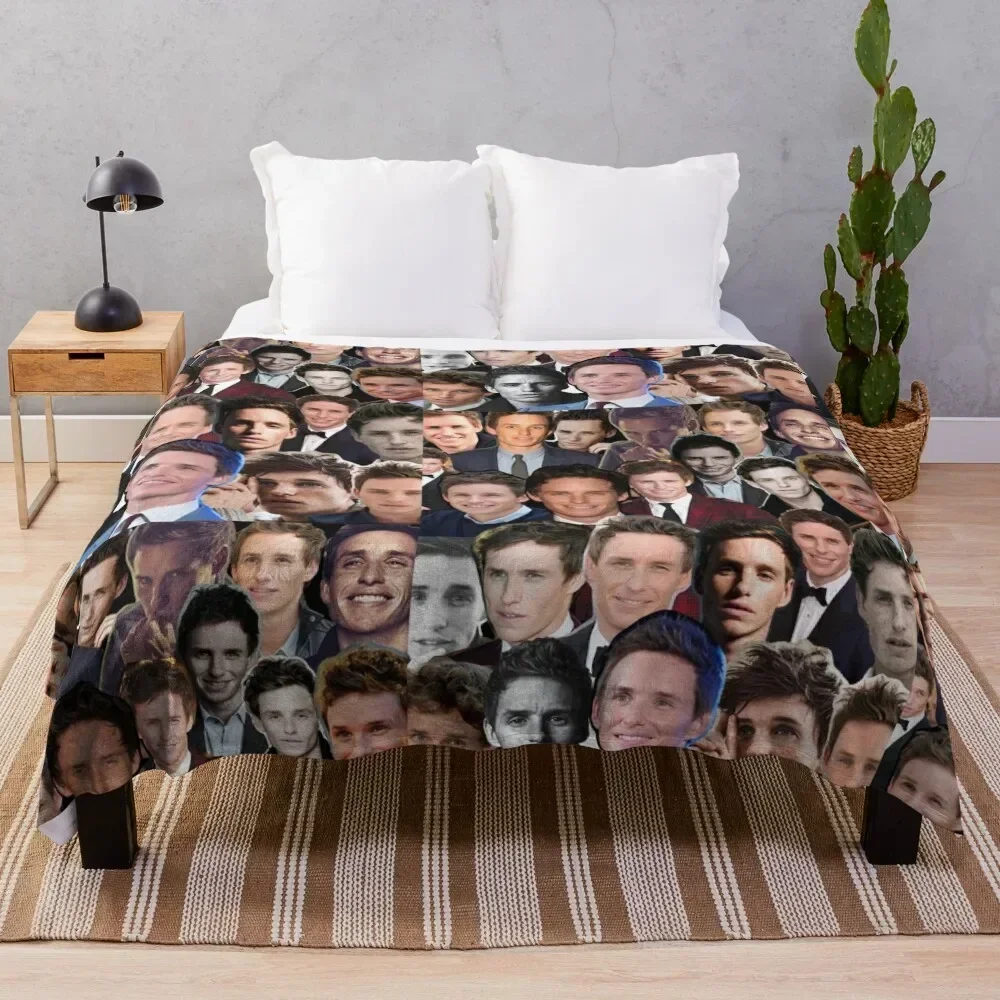 

Eddie Redmayne Collage Throw Blanket Flannel Fleece Soft Warm Throw Blanket