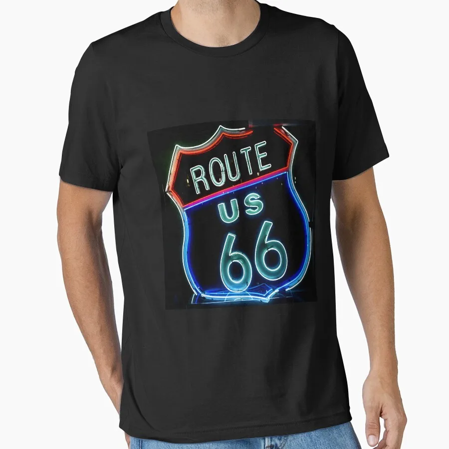 

0405 Historic Route 66 US Mother Road travel Gift t shirt America Highway Graphic clothes All size Tops
