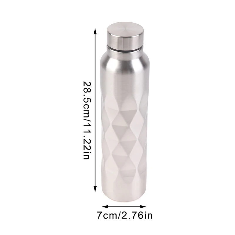 Leak-Proof Sport Flask For Fitness Gym Camping 1000ML Large Capacity Single-Wall Stainless Steel Water Bottle
