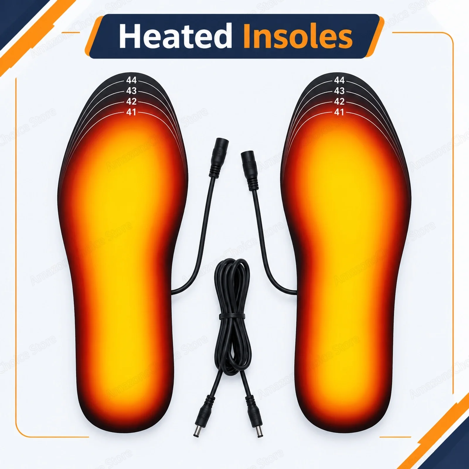 USB Heated Insoles for Winter Sports Training, Electric Shoe Foot Warming Pads for Active Outdoor Use PTFE Cloth Tape