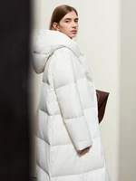 AMII Minimalist 2024 Down Puffer Coat For Women Winter Long Bread Coat Light Thick Warm Quality Fashion Outerwear New 12424110 2