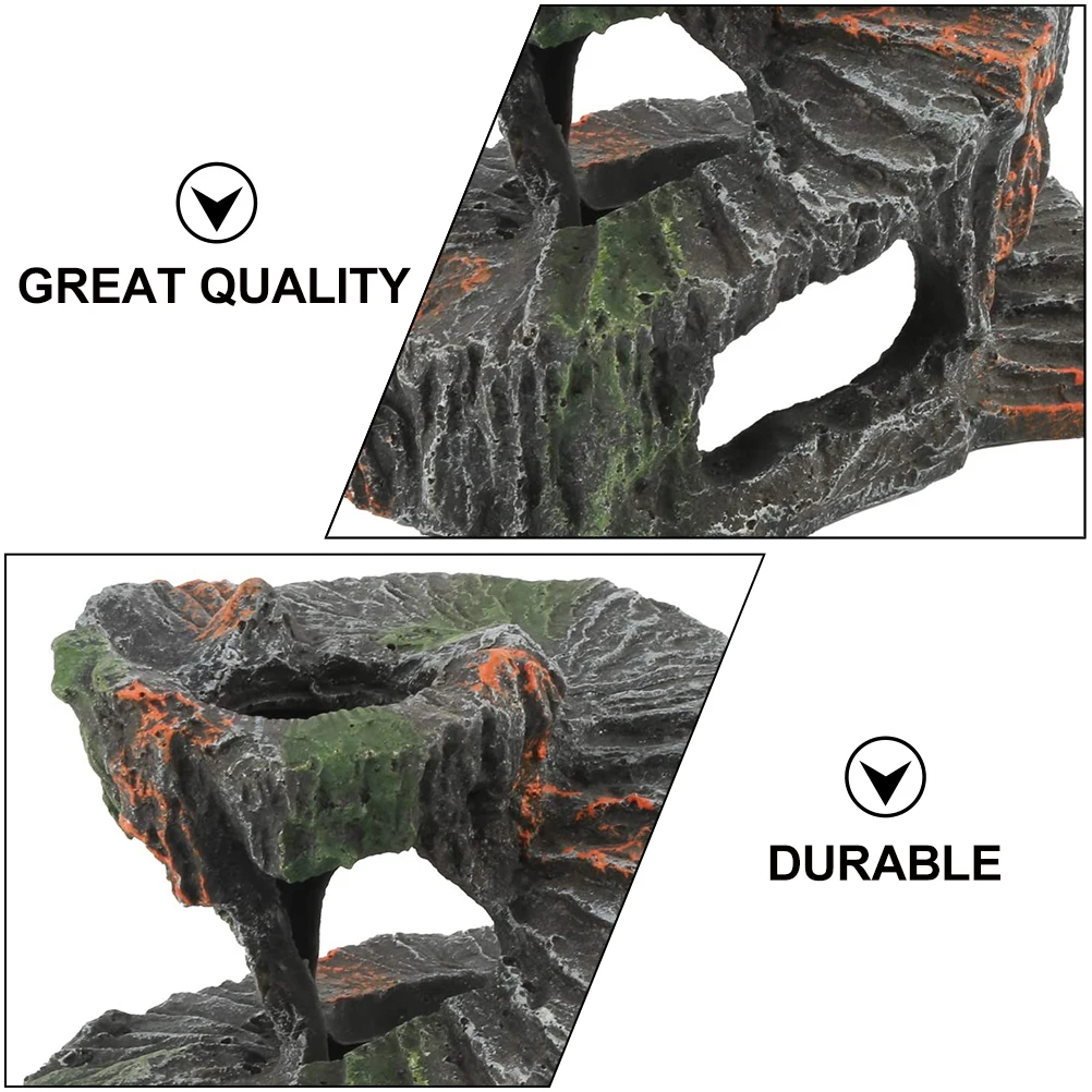 

1pc Turtle Terrace Resin Climbing Basking Platform for Aquarium Fish Tank Decoration Reptile Platform Terrarium Accessory Pet