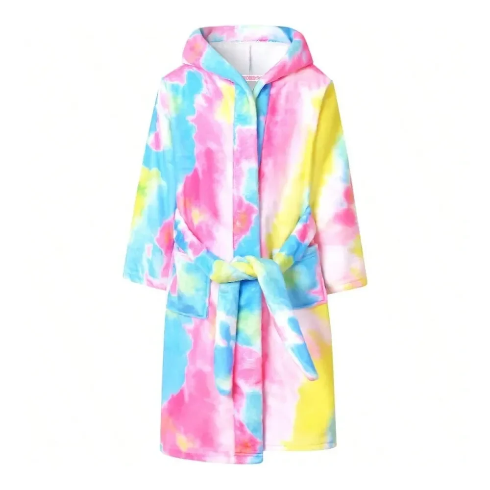 

CHILDRENSTAR Girls Robe Bathrobes Plush Soft Fleece Pajamas Sleepwear