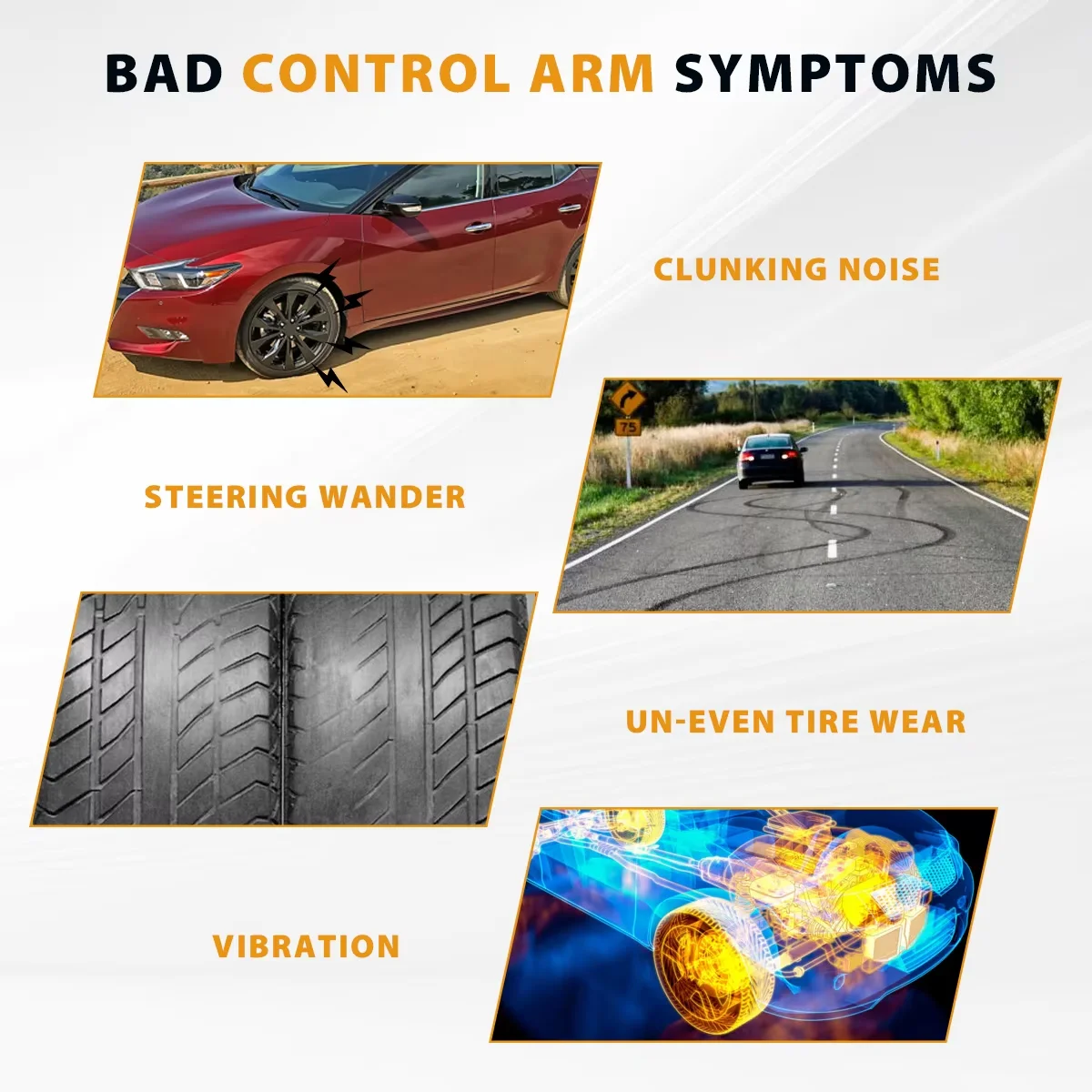 Svenubee ด้านหน้าแขนควบคุม Ball Joints สําหรับ Chevrolet MALIBU Buick LaCrosse Regal Tourx 2016 2017 2018 2019 2020 - 2022