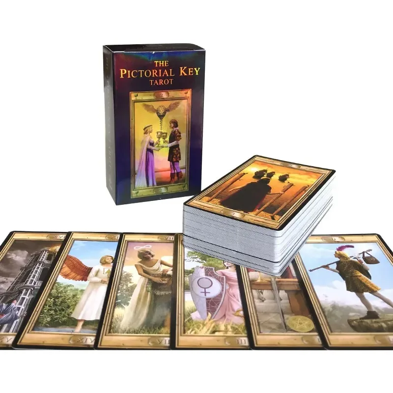 

The Pictorial Key Tarot Cards 78Pcs Card English Visions Divination fate Tarot Deck Borad For Family Party Games