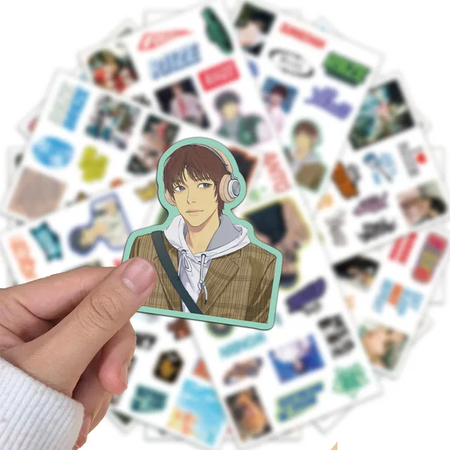 8PCS Stickers Men's Team Combination Handheld Account Phone Case Notebook Decoration Waterproof Collage 4