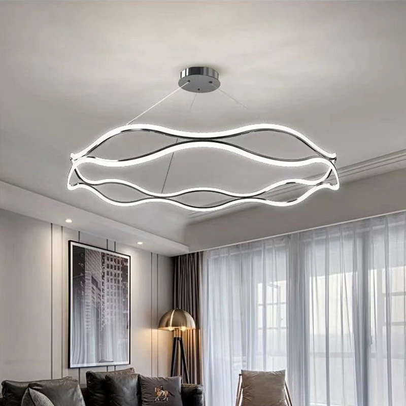 

Nordic Luxury Living Room LED Ceiling Lamps Home Decor Designer Bedroom Hanging Lights Modern Minimalist Restaurant Chandelier