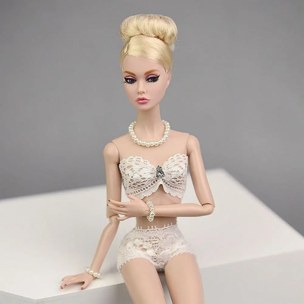 Zabawka dla dziewczynek do zabawy w udawanie DIY 1/6 BJD Lalka Perła Naszyjnik Bransoletka Winyl Nowe Akcesoria dla Lalek Urocza Zabawka dla Niemowląt Dziewczynek