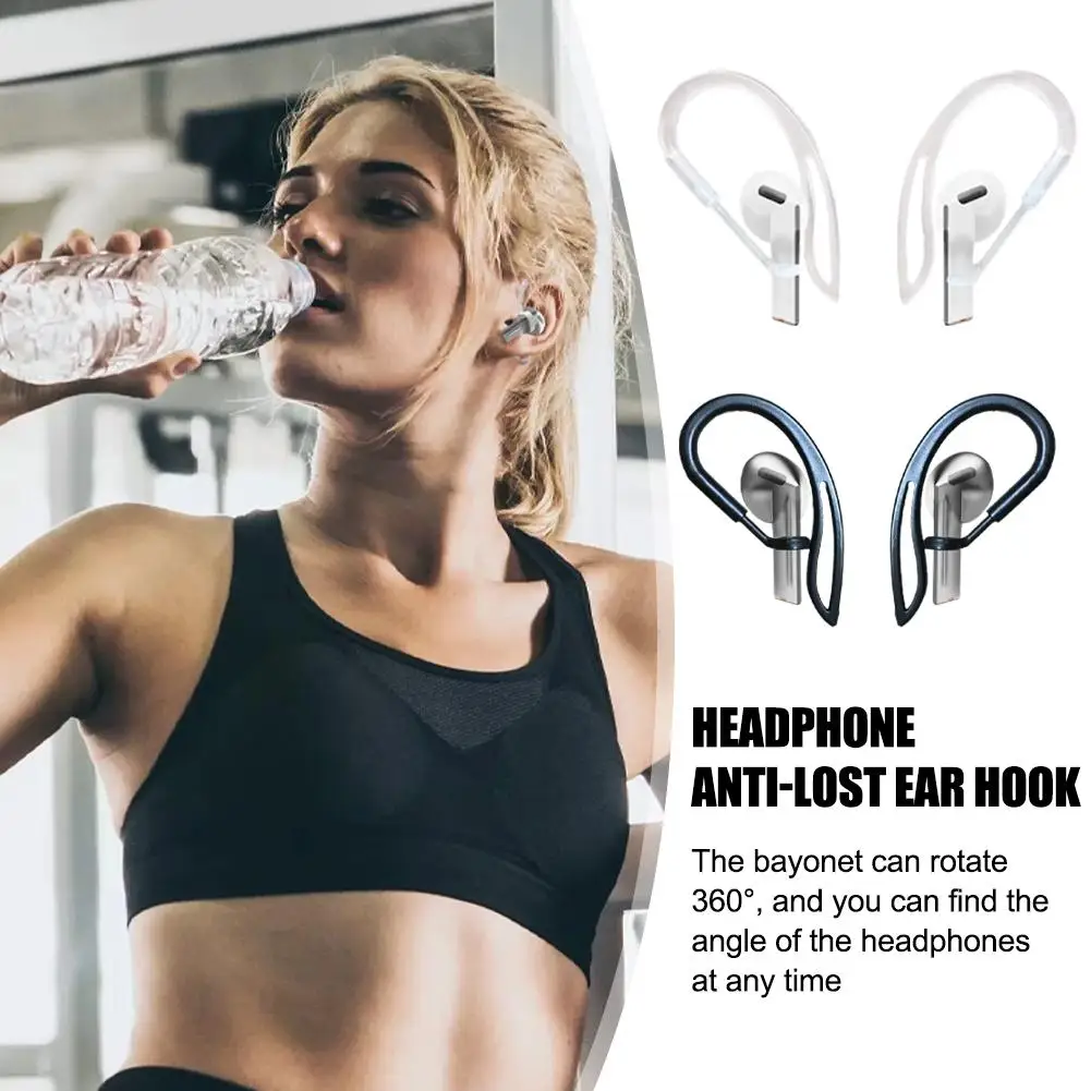 1 Pair Ear Hook For Samsung Buds3 Pro 360° Rotatable Extendable Hanging Anti-Lost Soft Silicone For Outdoor Gym Cycling Spo Y5U1