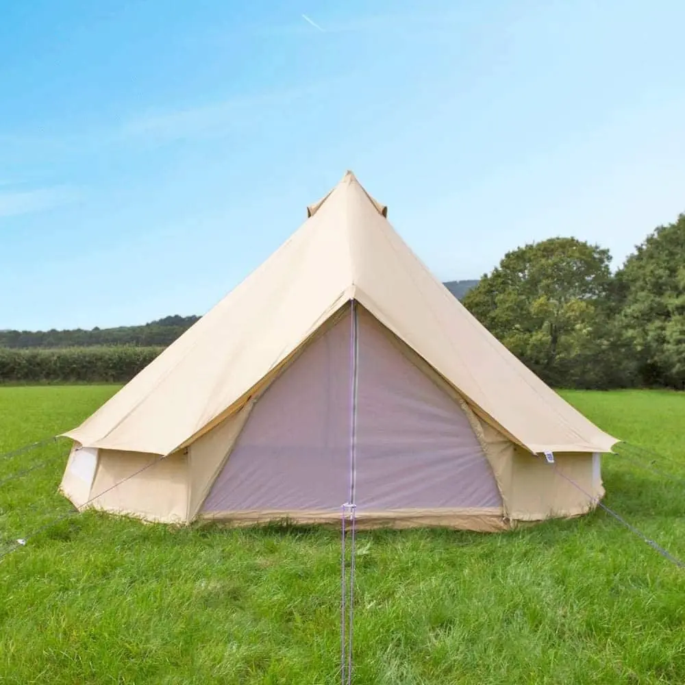 

Waterproof 3M 4M 5M 6M Outdoor Glamping Luxury Cotton Yurt Tent 10 Season Canvas Bell Tent