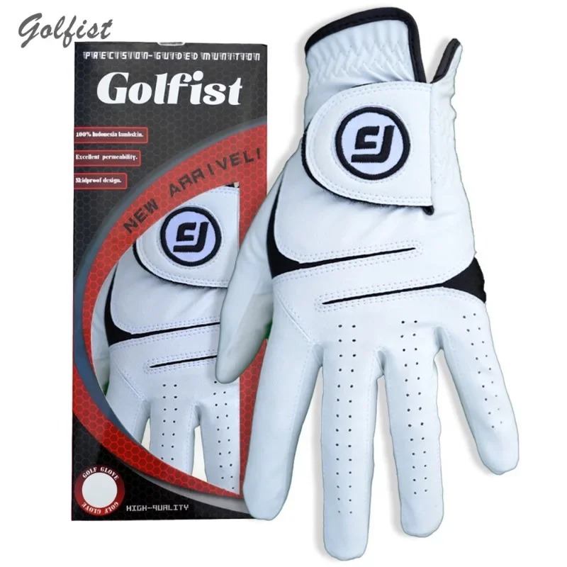 

Golf Gloves Men Left Right Hand Resistant Breathable Hand Grip Accessories Sports Wear White 2025 New Arrival