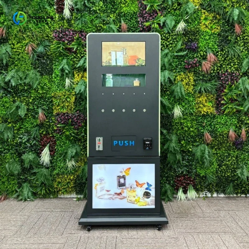 Automatic Perfume Vending Machine Tester with Coin QR Code Token Payment System Including SDK Function FL Customized