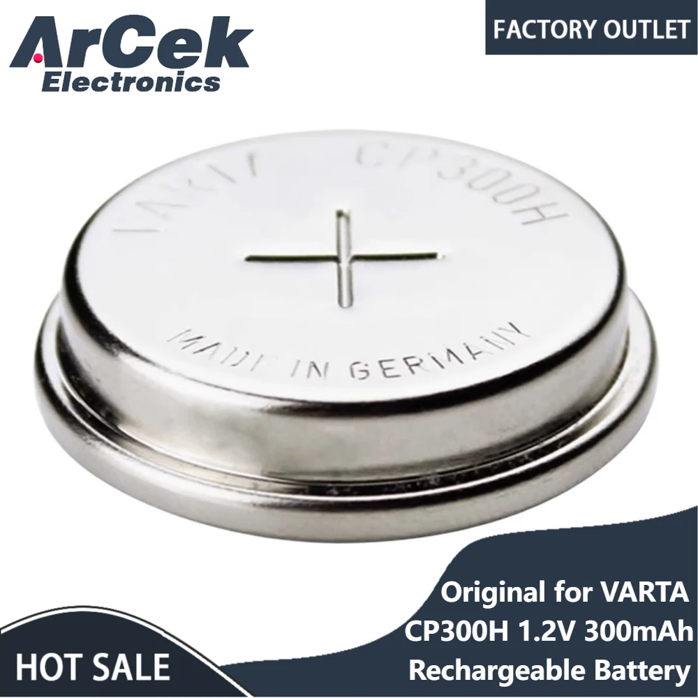 

Оригинальный Ni-MH аккумулятор для VARTA CP300H 1,2 В 300 мАч, 1 шт.