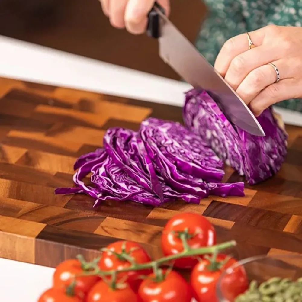 Acacia Wood Splicing Chopping Board Double-sided Using Moldy Proof Cutting Board Rectangular Damp-proof Chopping Block Fruit