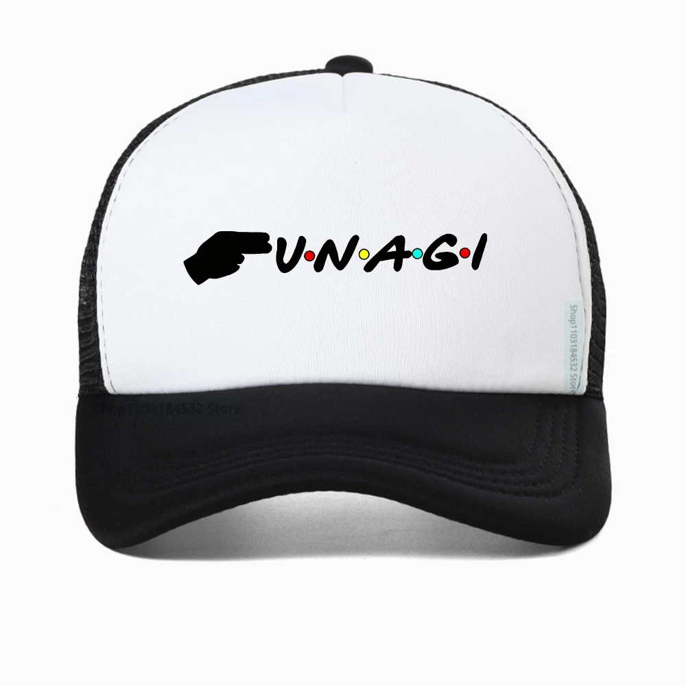 

Unagi with Colored Dots prind baseball cap Women Friends TV mesh trucker hat Harajuku Summer Unisex Streetwear snapback hats