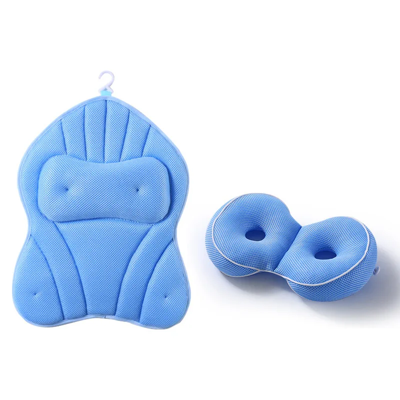 2pcs Bathtub Non-Slip Suction Cups Quick-Dry Bath Pillow Cushion for Soothing Fatigue Bathroom Spa Relaxing Bath Tub Pillow