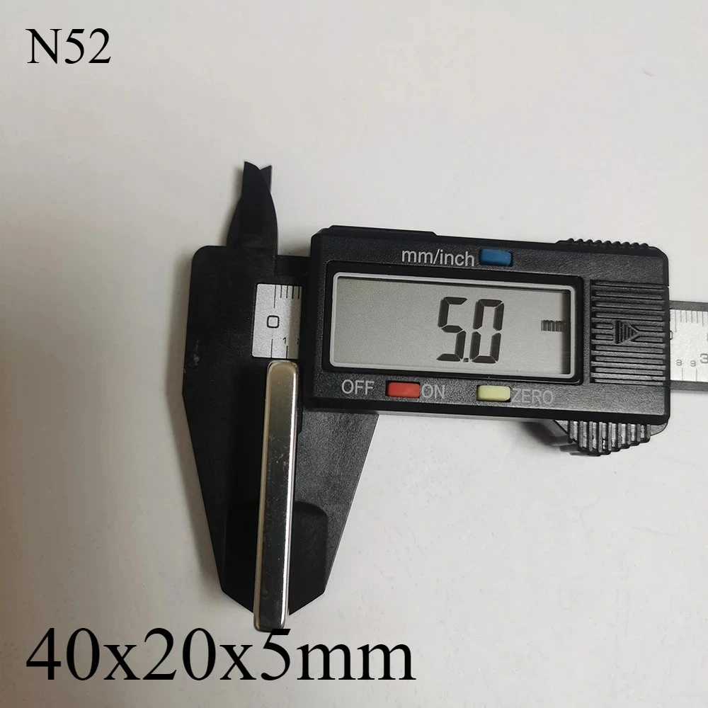 Magnet Neodymium N52 40x20x5 40X15X4 Kuat NdFeB Magnet Papan Tulis Sains Diy Alat Kulkas Penyimpanan Printer Sd