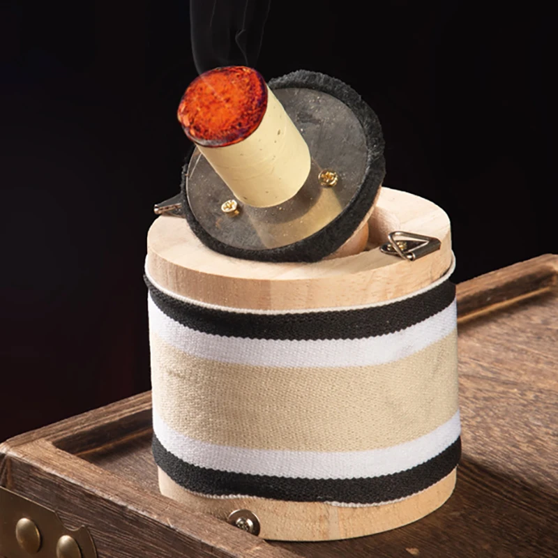 Bamboo Moxa Burning Box – Portable Smokeless Warmer for Soothing Massage, Energy Flow, and Natural Moxibustion Wellness Support