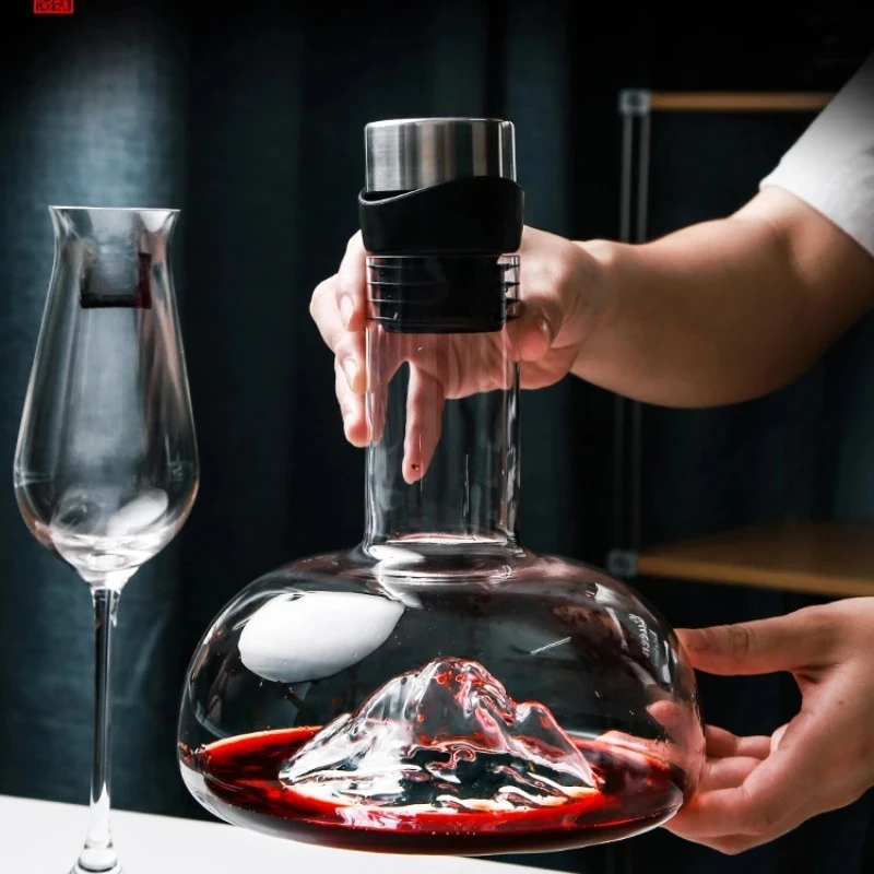 

Crystal glass of household breath sober-up device