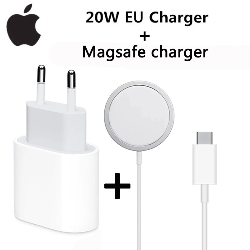 Apple MagSafe Wireless 20W Charger For iPhone 16 15 14 Pro Max Fast Charging Type C For iPhone 12 13 Mini Quick Magnetic Charge