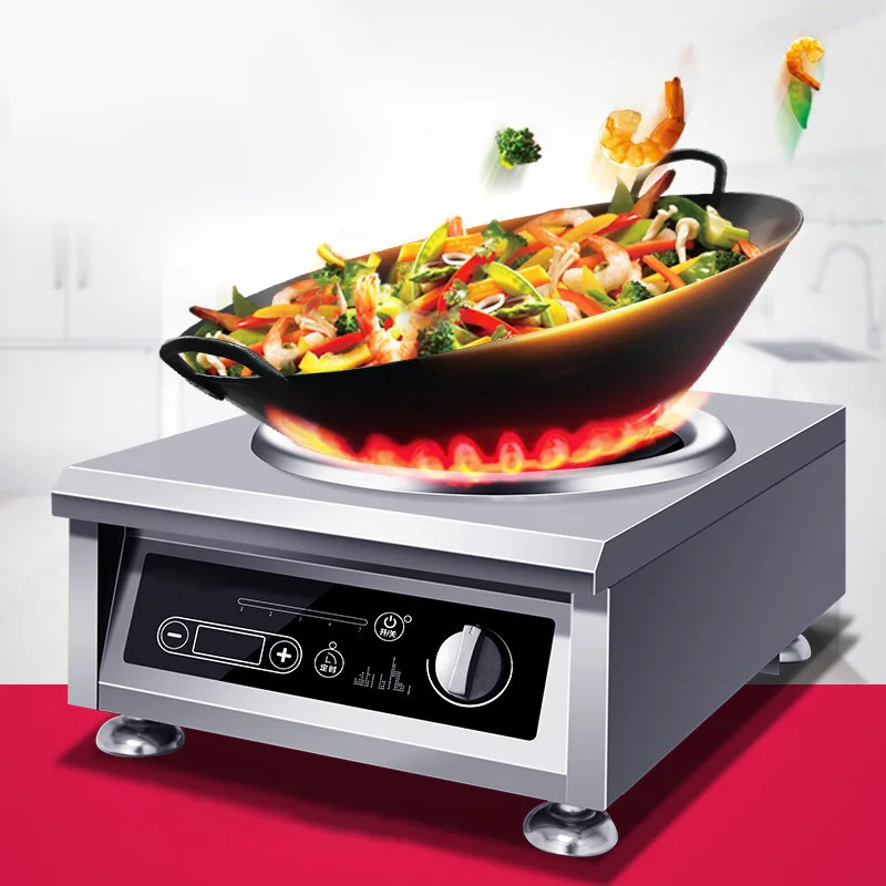 Коммерческая индукционная плита высокой мощности, электрическая индукционная варочная панель для супа, тушеных, отеля, ресторана, столовой