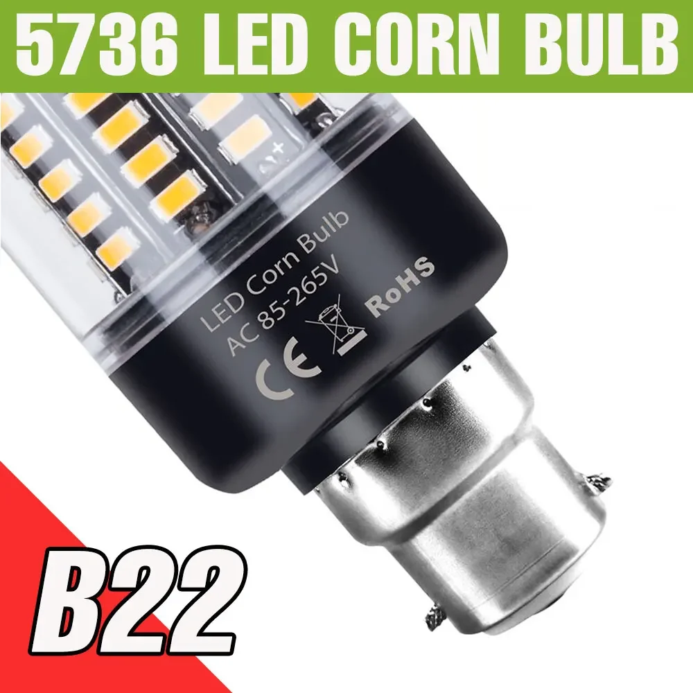30W LED E27/E26 Maïs Gloeilamp E14 Plafondlamp B22 Kroonluchter Lampen AC 85-265V Geen Flikkering Voor Thuis Studeerkamer Koud/Warm Wit