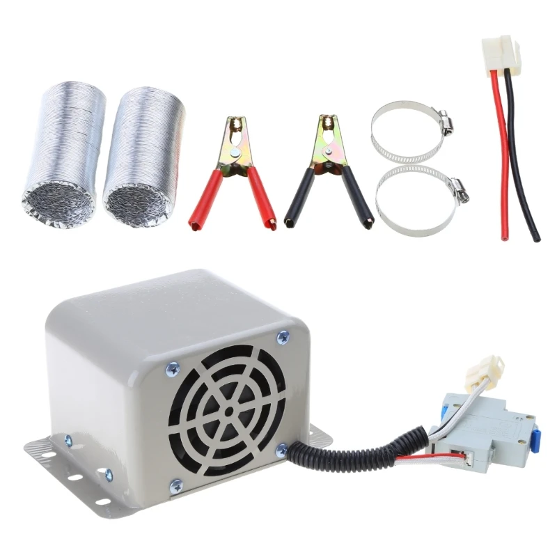 

1PC 12V/24V Auto Car Heater Warm Air Blower Electric Fan Windshield Defogging 800W 2 Holes Demister Defroster Frost Remover