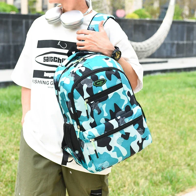 Mochilas De gran capacidad para Mujer, mochilas escolares con estampado De Color, a la moda, con cremallera para estudiantes, bolsas De viaje impermeables, 2024