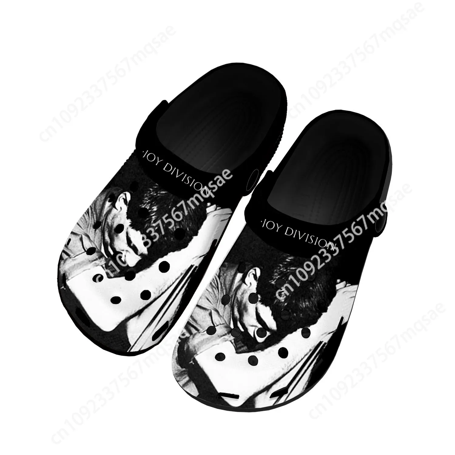 Joy Division Rock Band Home Clogs Custom Water Shoes Mens Womens Teenager Shoe Garden Clog Breathable Beach Hole Slippers Black