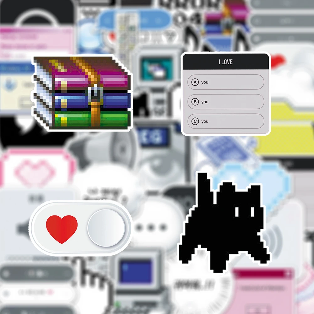 

10/30/50pcs Internet Expression Graffiti Stickers Funny Cartoon Decals Laptop Guitar Notebook Phone Cute Creative Sticker Decor