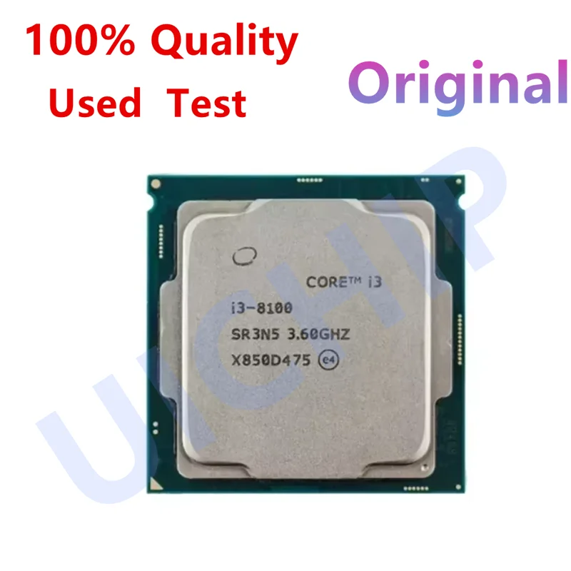 Core i3 8100 3.6GHz 4-Core 4-Thread CPU Processor 85W LGA 1151