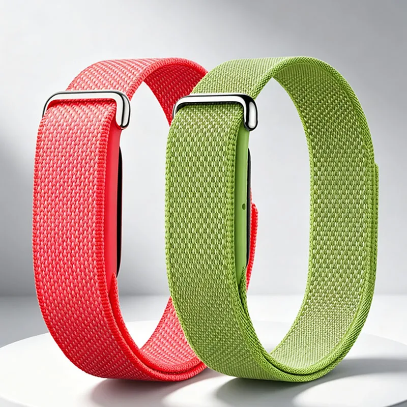 2 Pcs Nylon Braided Loop Strap For Google Fitbit Air Sport Combined Assembly Breathable Watchband For Google Fitbit Air Bracelet