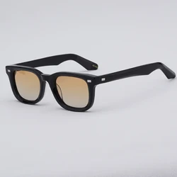 High Quality Johnny Depp Polarized Sunglasses Men Women Luxury Brand Black Sun Glasses Vintage Acetate Frame Glasses KLUTZ