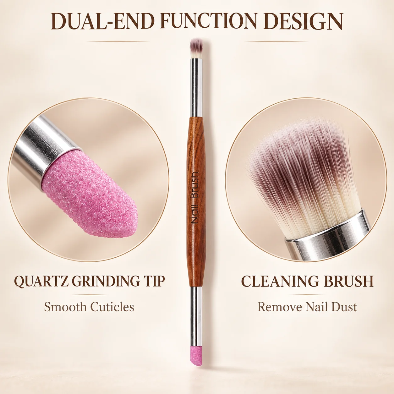Nails Art Quartz Grinding Pen Nail Cuticle scissors Dead Skin Remover UV Gel Polish Manicure Stick Files Accessories Tools