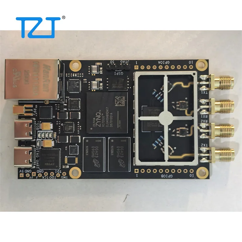 TZT 70MHz-6GHz SDR Development Board XC7Z020-2CLG400I+AD9363/AD9361 Software Defined Radio Compatible with PlutoSDR