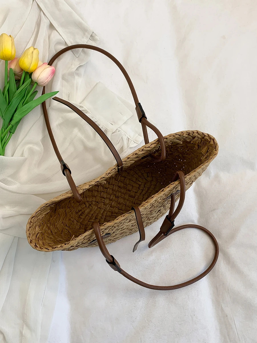 

Faionable St тканая большая сумка, женская большая сумка Capaci Beach Vaion, цветная сумка, корейская повседневная сумка