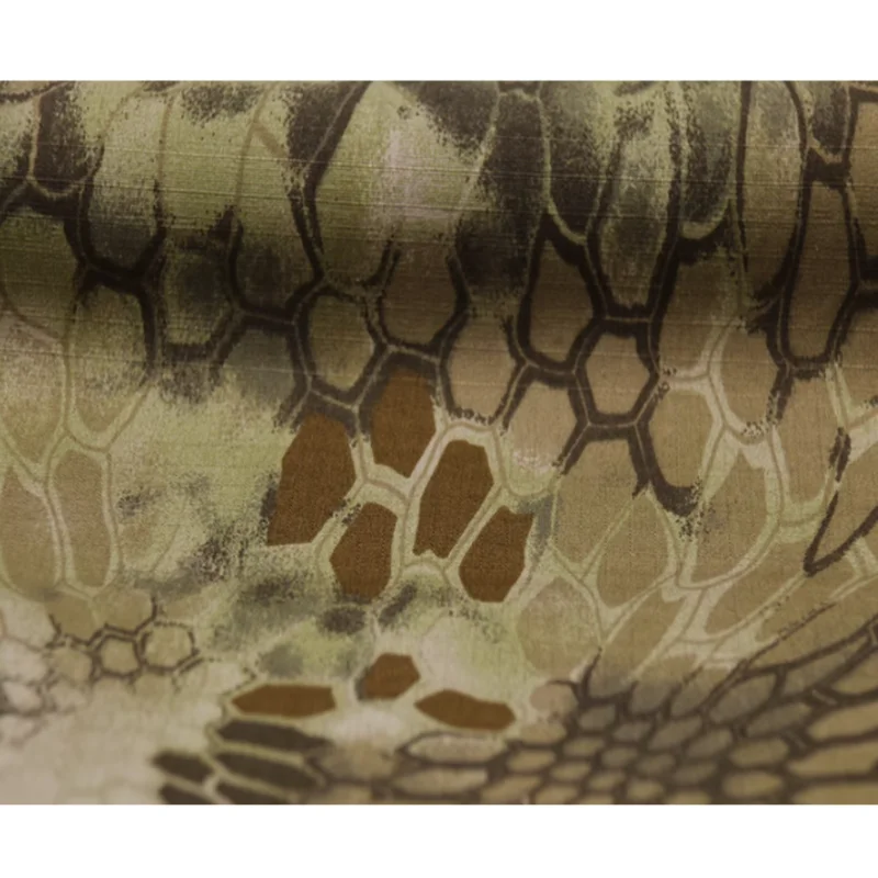 American Black Green Desert Python Camouflage Polyester Cotton Fabric Ripstop Cloth Tactical Garment DIY