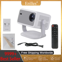 HD Projection 1920X1080P 4K LCD Projector Home Theater Night Light WIFI 6 BT 5.2 650ANSI Android 11 Rotaty Type
