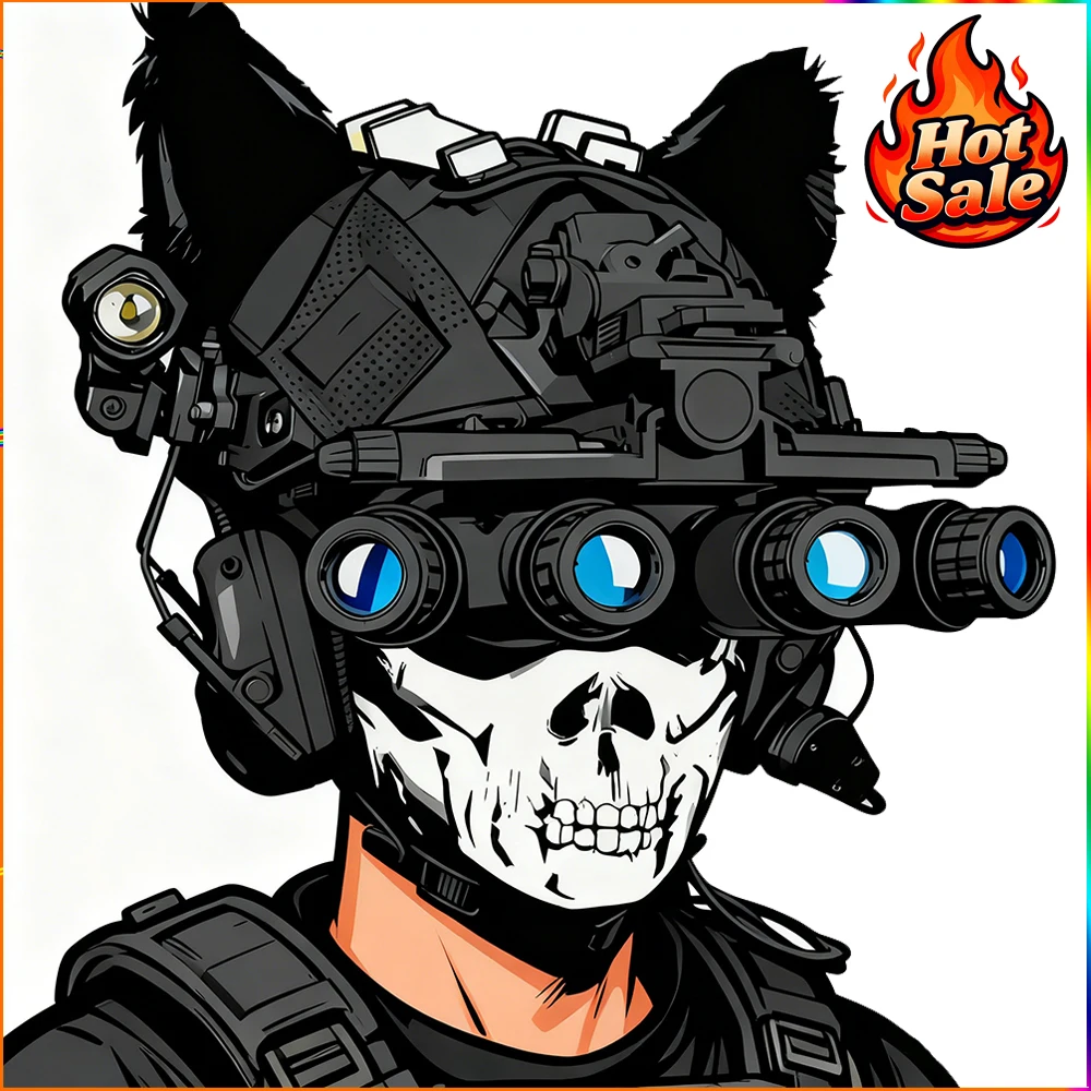 

Fast Paintball Helmet Sets, with Tactical Headset and Telescope Model Visor & Goggles Flashlight Signal Flashing Light NVG Mount