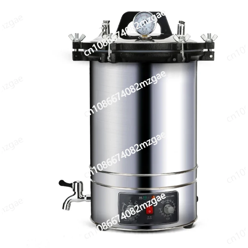 

24L Automatic Sterilization Autoclave Pot High Pressure Sterilization Pot LCD Steam Sterilizer Tools