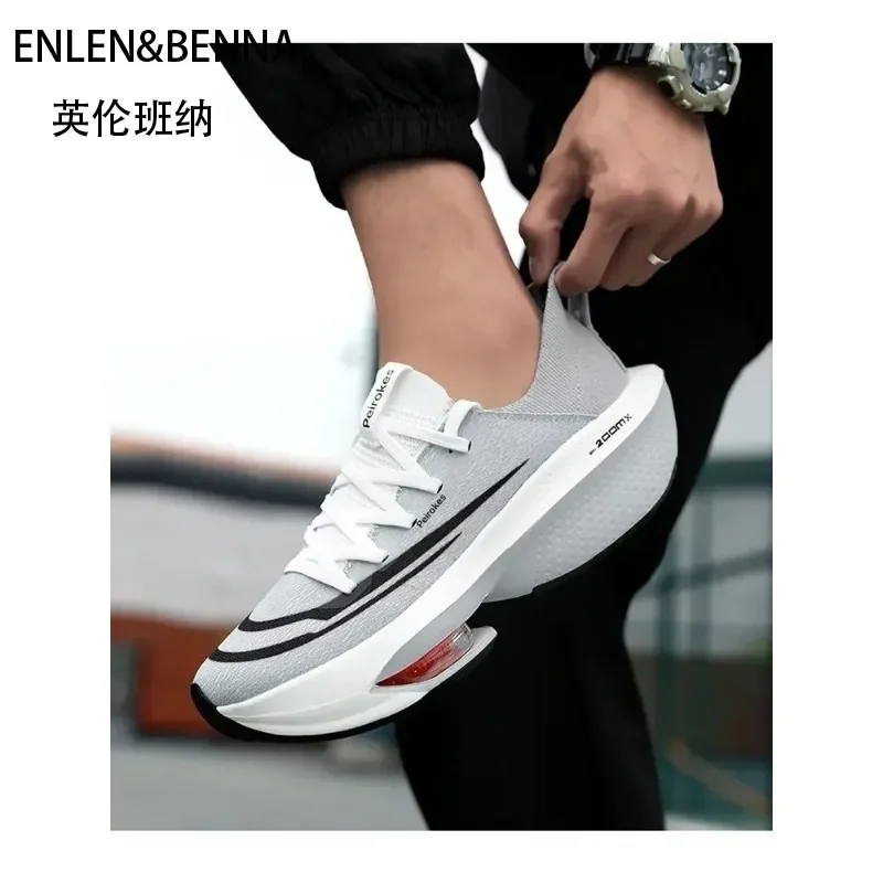 Fashion trend hollow breathable sports shoes comfortable wear-resistant couple running shoes lightweight sports shoes image 3