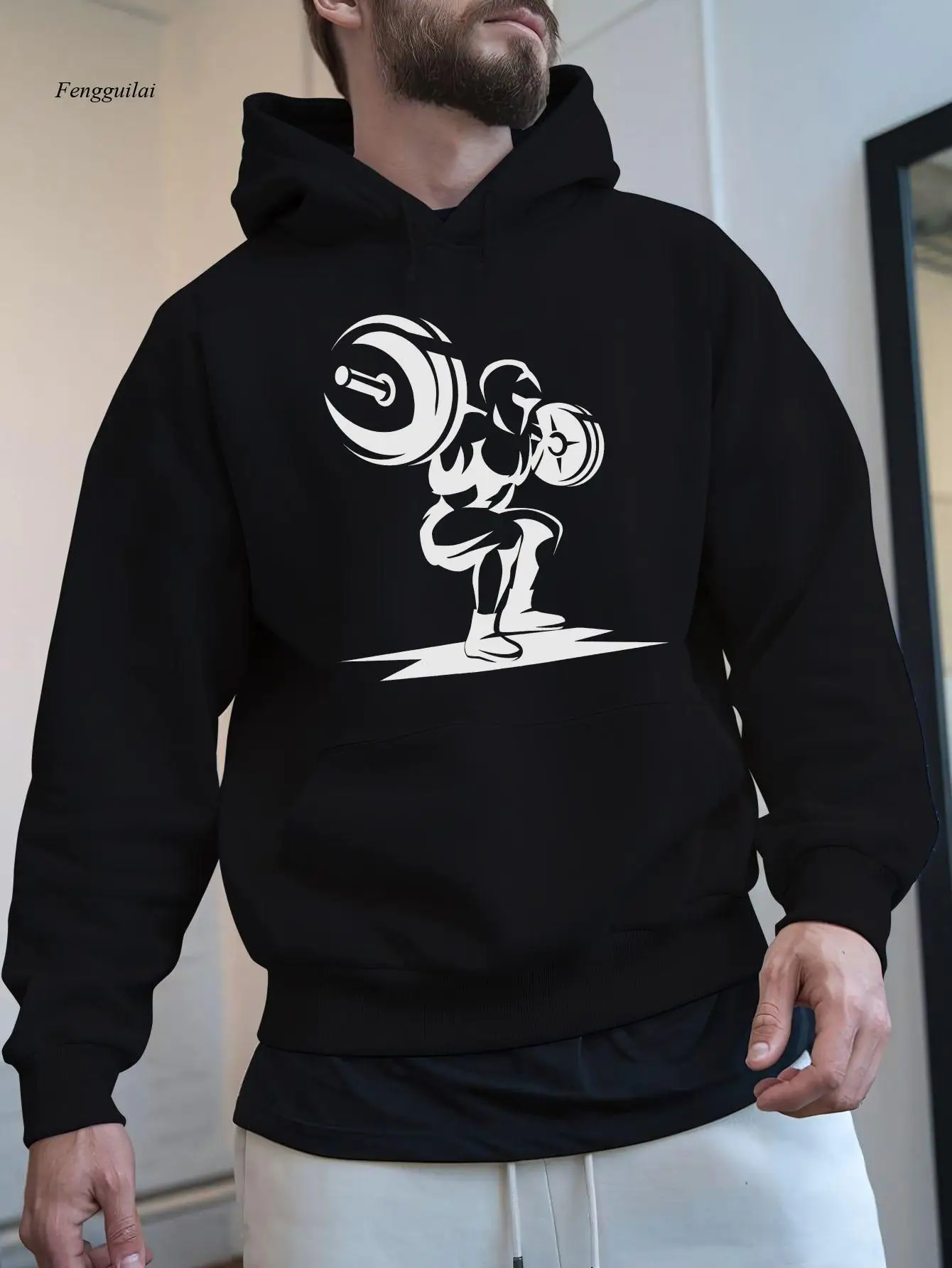 

Мягкая бархатная спортивная толстовка с капюшоном для тяжелой атлетики и гимнастов — уютная толстовка с длинными рукавами, подходящая для любителей фитнеса