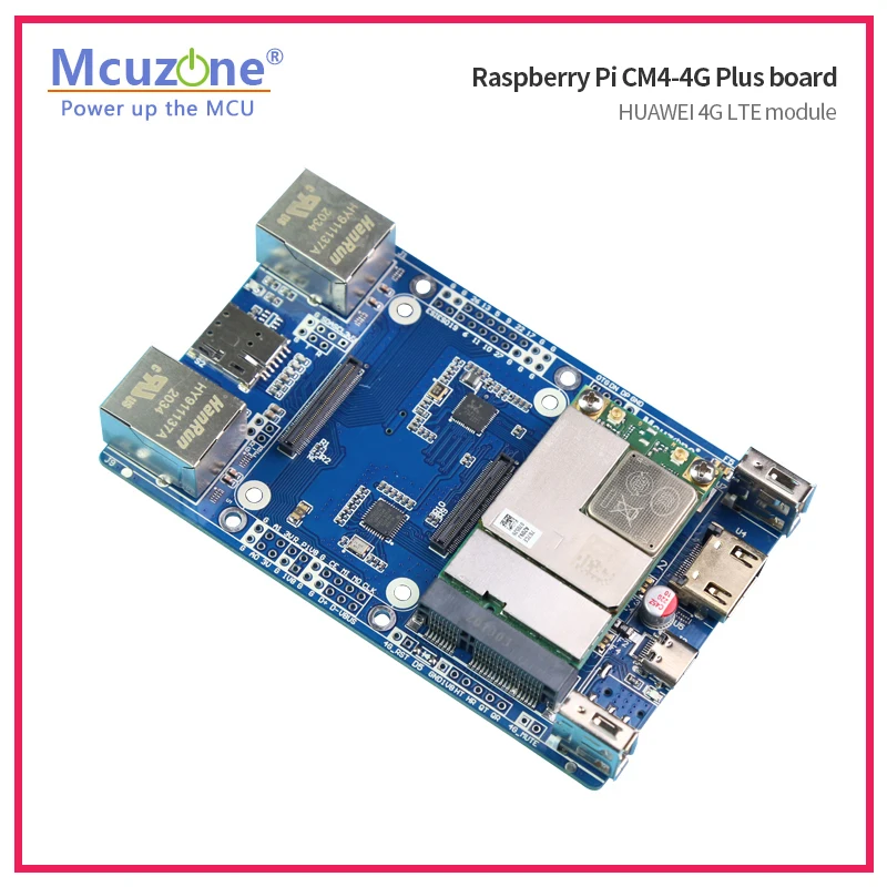 لوحة النبض Raspberry Pi CM4-4G Dual Giga Ethernet وحدة 4G LTE