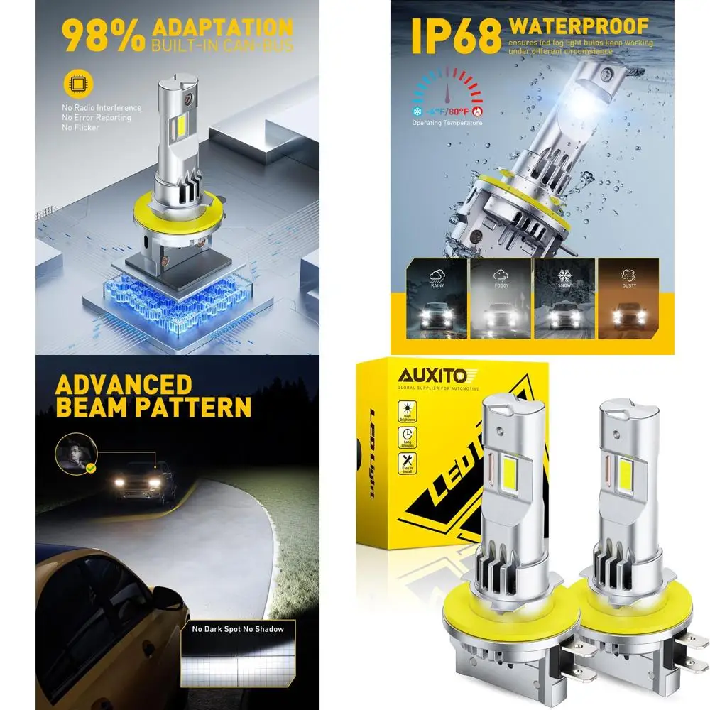 

Ultra-Bright LED Bulbs: 600% Brighter, Plug & Play, Long Life, No Flicker, 98% Compatible, 2 Pack