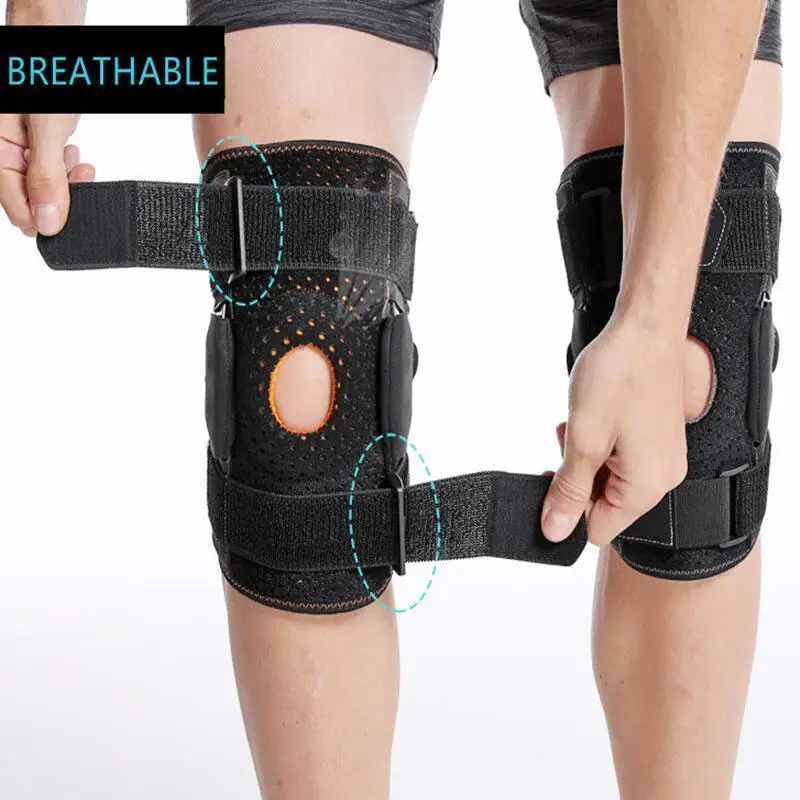 1PC Orthopedic Knee Pad Brace Tendon Ligament Meniscus Pain Relief Support Compression Hinged Knee Protector Strap for Men Women